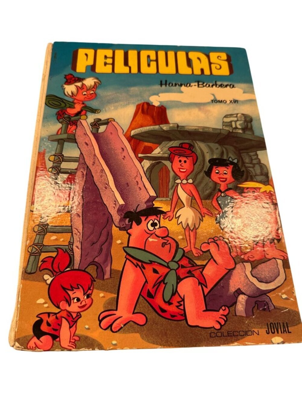 Fred Flintstone Hanna Barbera Peliculas Tome XVI Book Vintage Cartoon Jovial